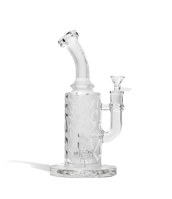 B-15 Inch Dab Rig with Sand Blasted Body and 14mm Joint on white studio background