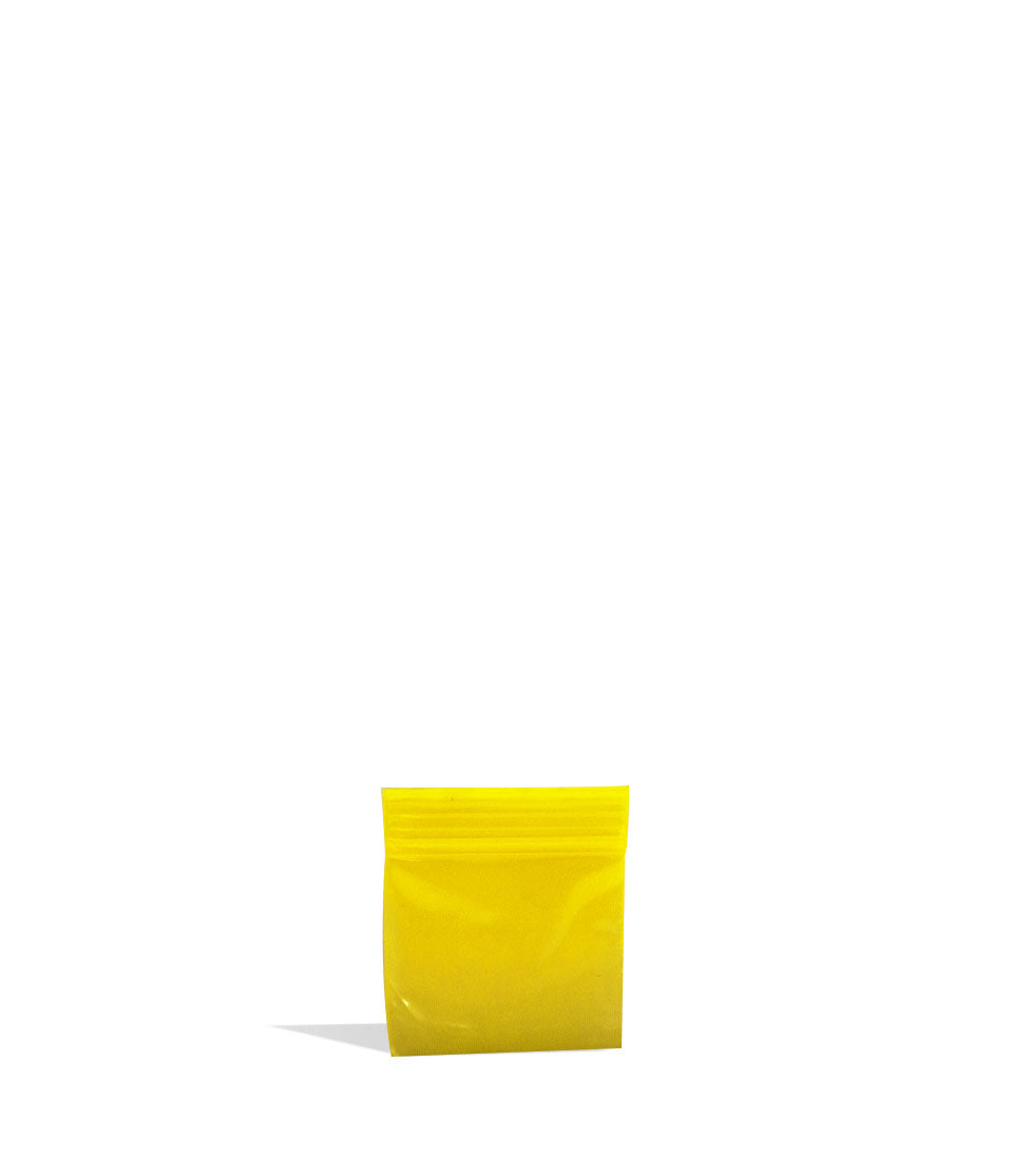 Yellow 30mm x 30mm Reusable Baggies Single Front View on White Background