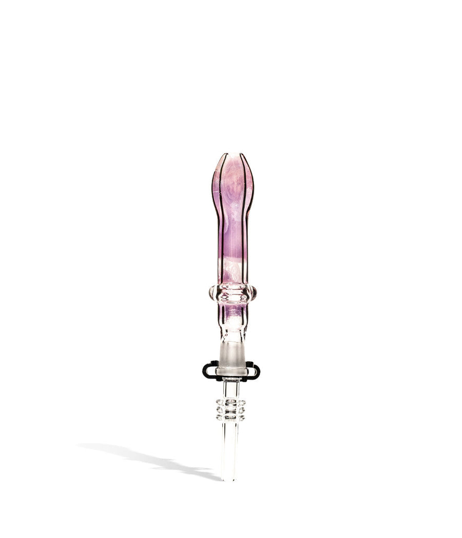 4.5 inch Golden Fumed Nectar Straw with Stainless Tip on white background