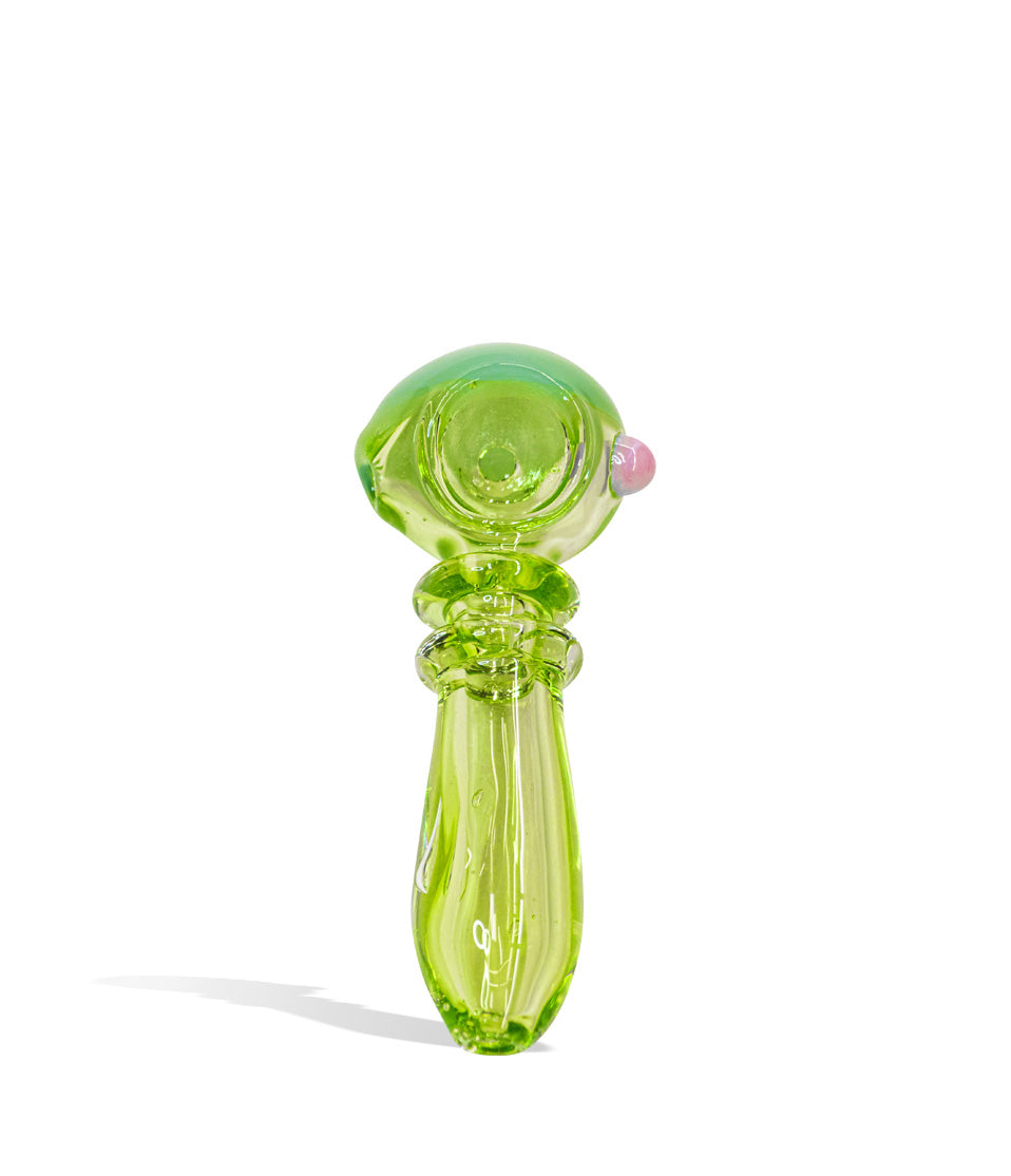 pink ball 4 inch Green Premium Hand Pipe on white background