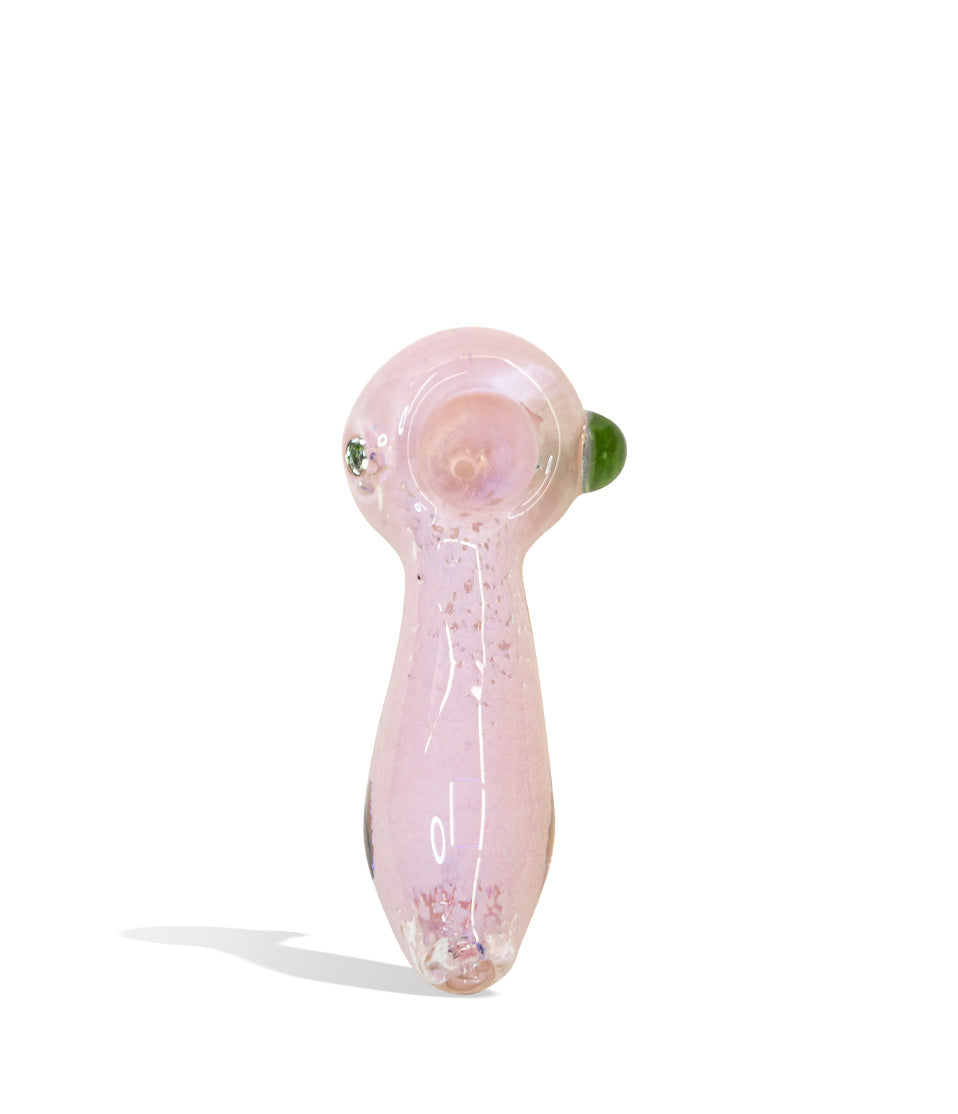 Pink 4 inch Slime Colored Mixed Handpipe on white background