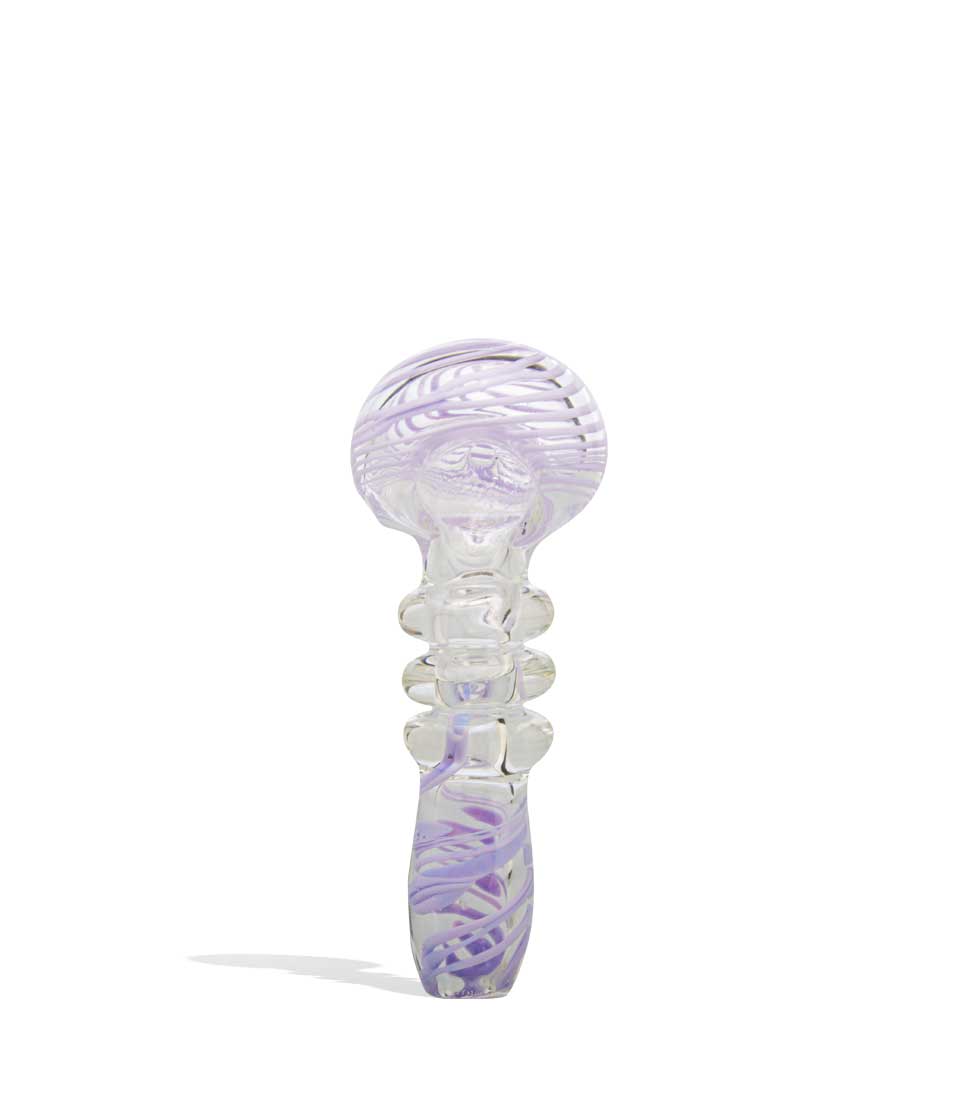 4 inch Spoon Hand Pipe with Slime Color on white background