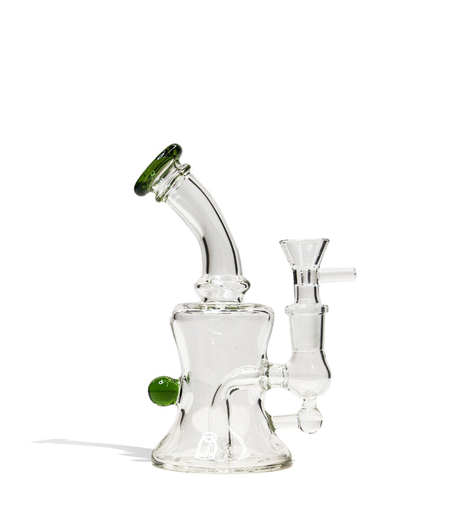 Glass Water Bong Pipe For Smoking Marijuana In White Studio