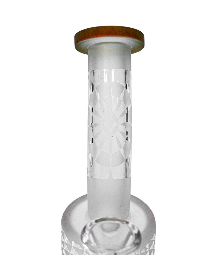 Brown 9 Inch Sand Blasted Water Pipe Tube on white background