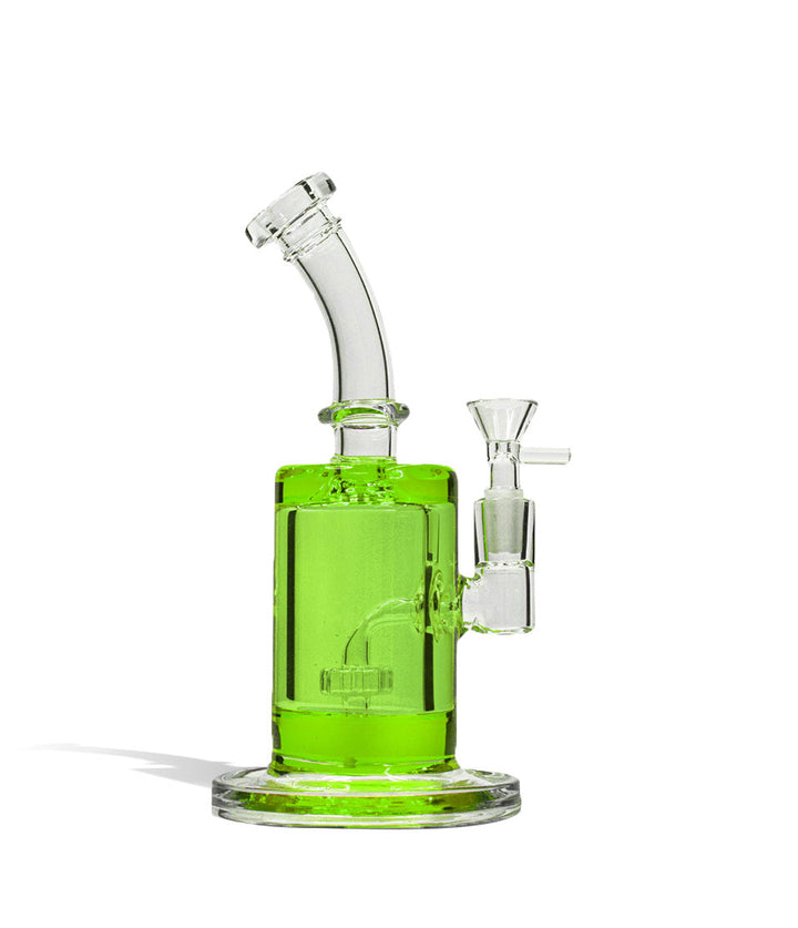 Green 9 Inch Glycerin Dab Rig with 14mm Joint on white background