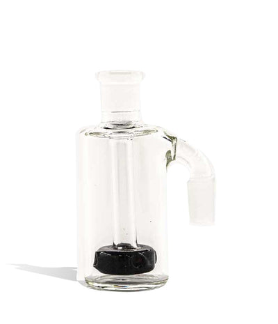 black Colored Ash Catcher with Showerhead Perc and Jumbo Joint on white background