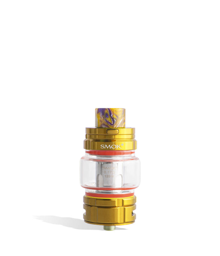 Gold SMOK TFV16 Sub Ohm Tank on white background