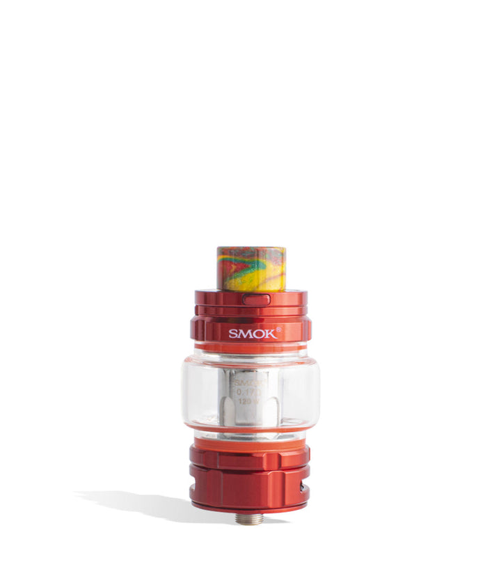 Red SMOK TFV16 Sub Ohm Tank on white background