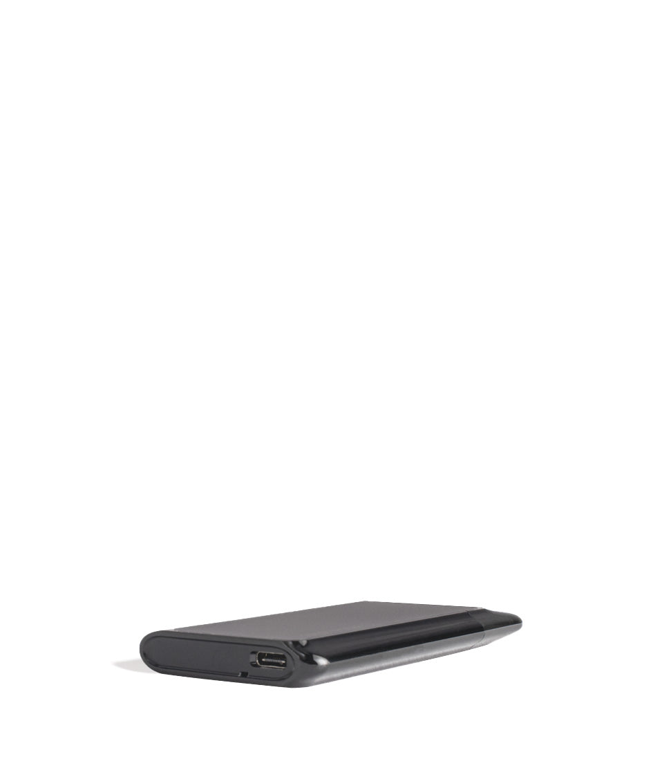 Black bottom view Suorin Air Plus Starter Kit on white studio background