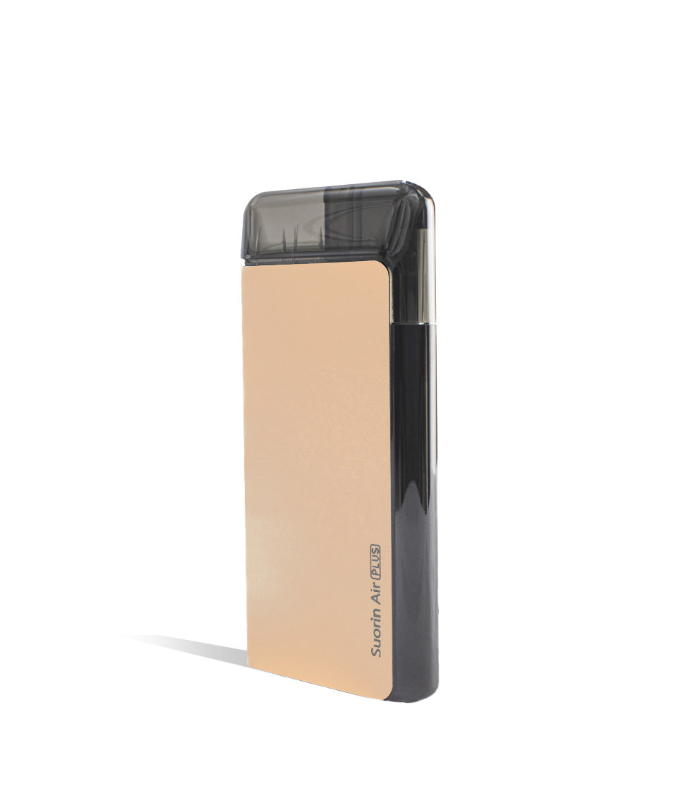 Gold side view Suorin Air Plus Starter Kit on white background