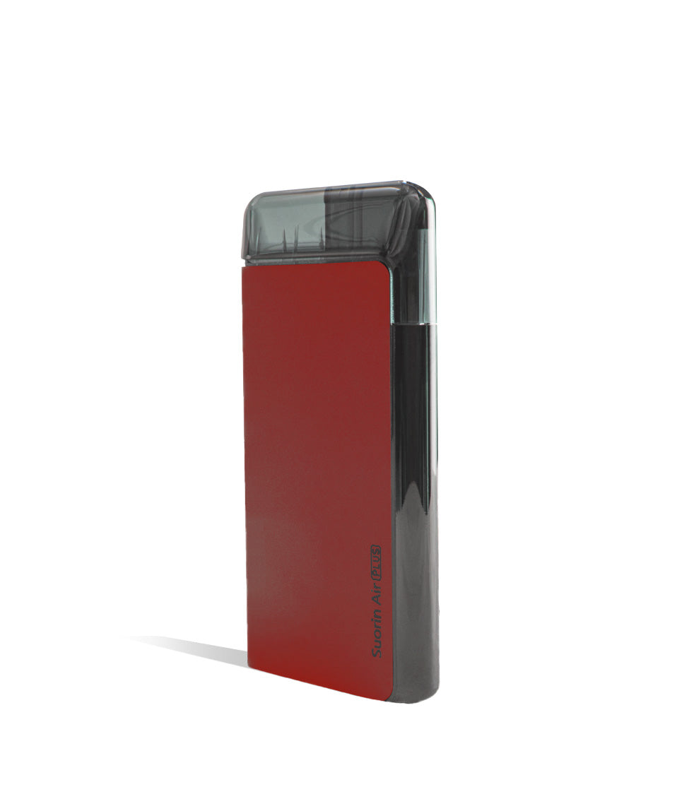 Red side view Suorin Air Plus Starter Kit on white background