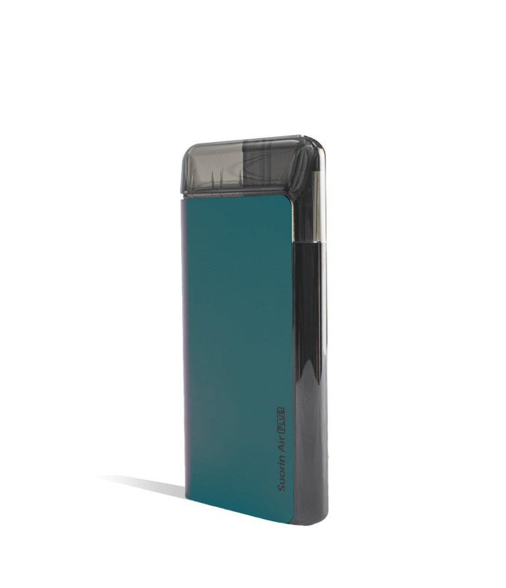 Teal side view Suorin Air Plus Starter Kit on white background