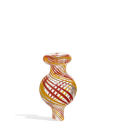 Red/Yellow American Colored Boro Carb Cap for 22mm-25mm Bangers on white background