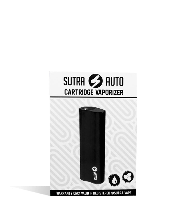 Black packaging Sutra Vape Auto Cartridge Vaporizer on white background