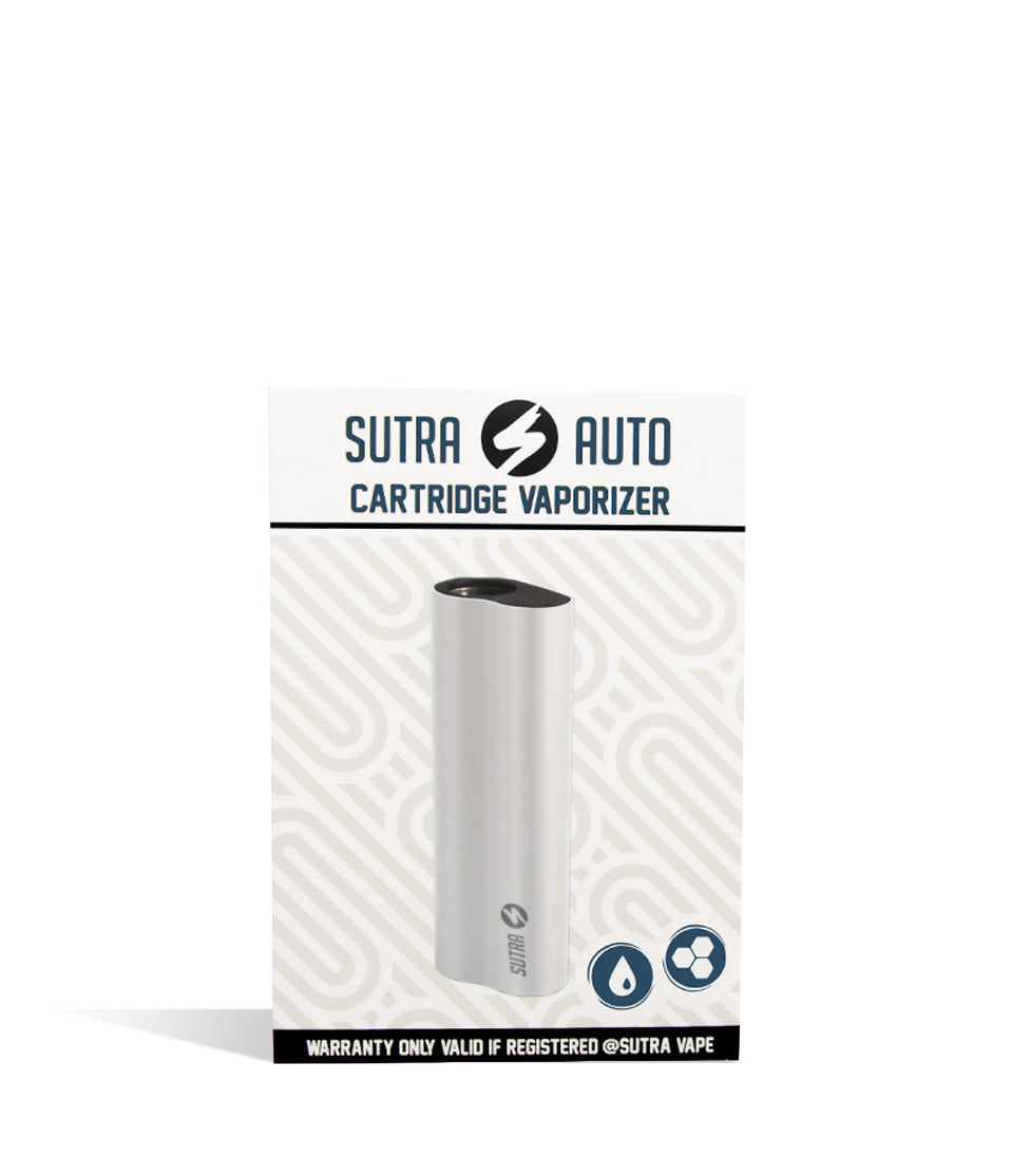 White packaging Sutra Vape Auto Cartridge Vaporizer on white background