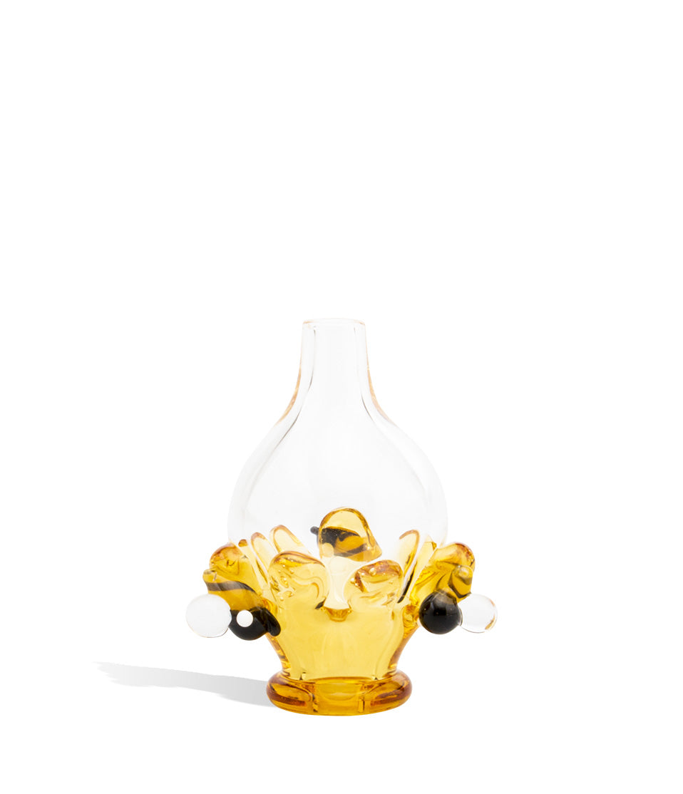Honey Drip Empire Glassworks Puffco Peak Custom Bubble Cap on white studio background