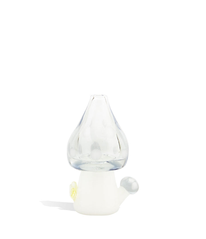 Sirusly Schroom Empire Glassworks Puffco Peak Custom Bubble Cap on white studio background