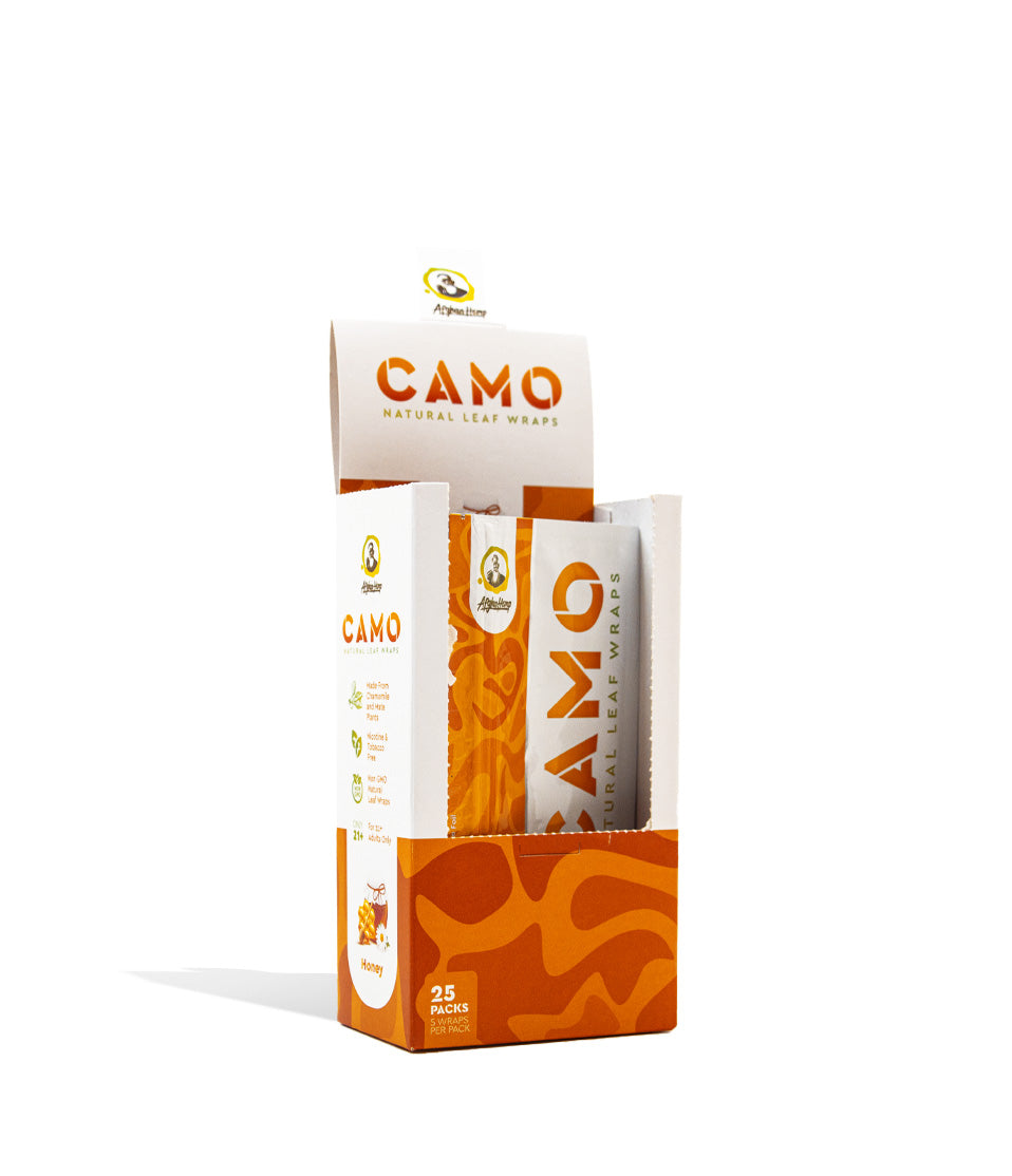 Honey Camo Natural Leaf Chamomile Wrap 25pk on white background