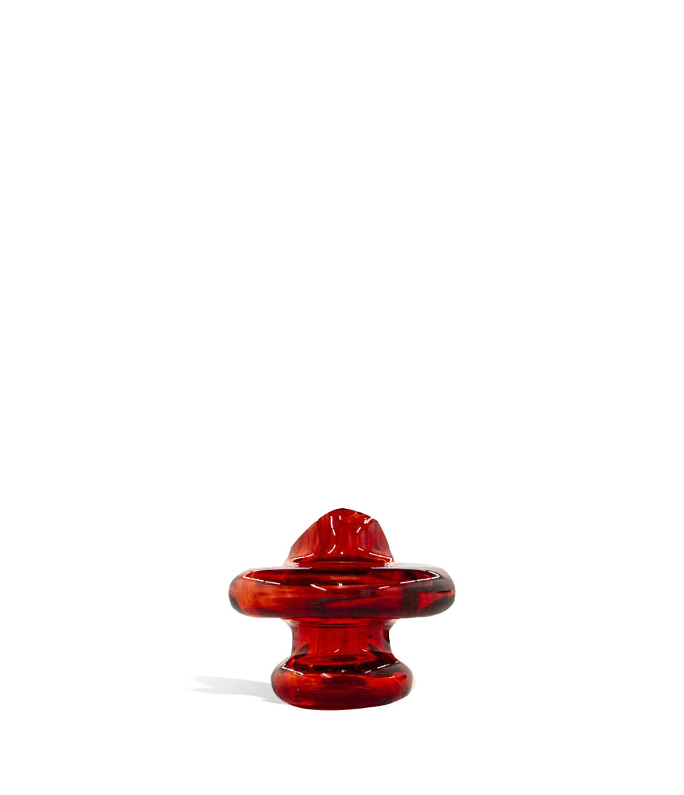 Red Candy Colored Carb Cap on white background