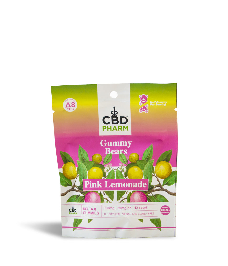 600mg Pink Lemonade CBD Pharm 250mg D8 Gummies