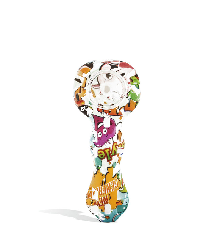 Cartoon Design Custom Designed Silicone Hand Pipe on white background