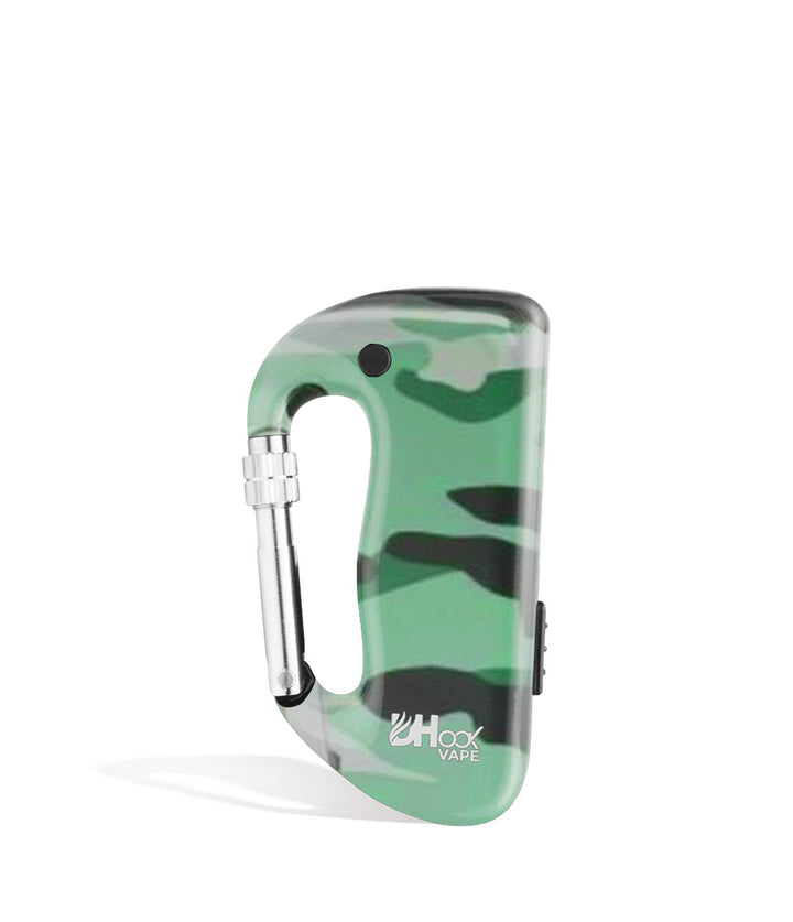 Camo front view DHook Vape Cartridge Vaporizer on white studio background