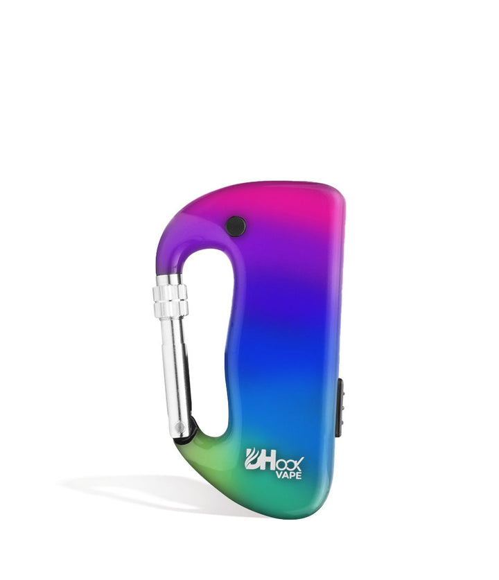 Rainbow front view DHook Vape Cartridge Vaporizer on white studio background