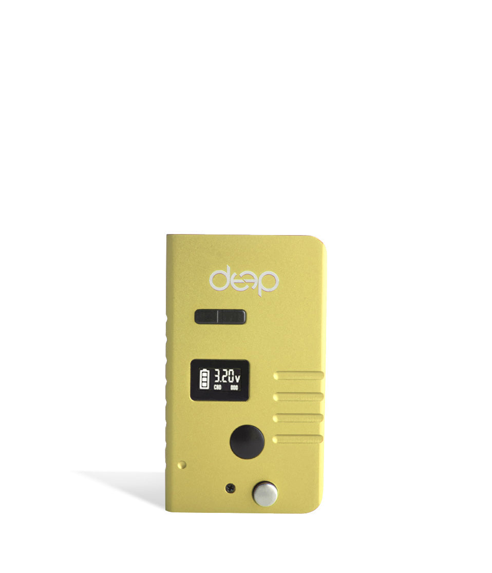 Gold Deep Kit Cartridge and Pod Vaporizer on white background