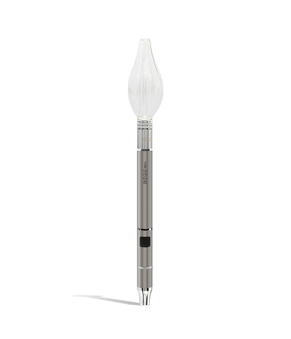 Silver front Yocan Dive Mini Dab Pen on white background
