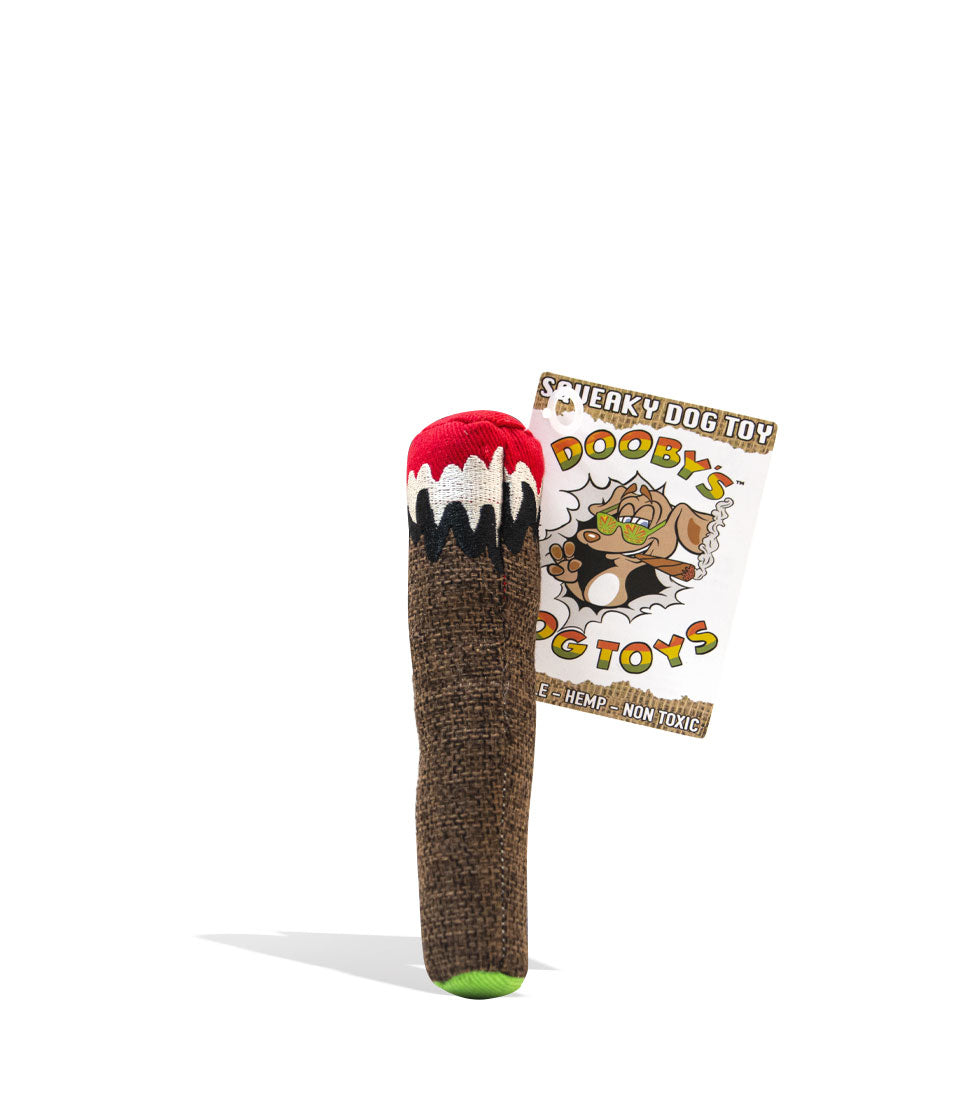 Doobys Dog Toys Small Blunt Hemp Dog Toy Front View on White Background