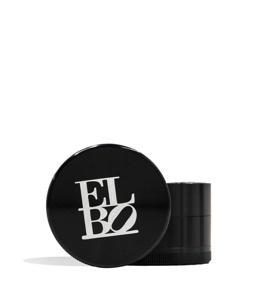 Elbo Glass 55mm Grinder black front view on white background