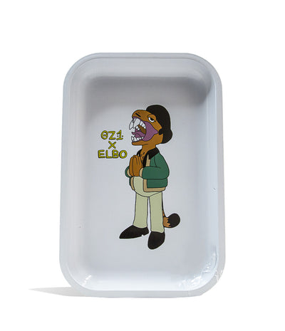 Elbo Glass Apu Metal Rolling Tray large on white background