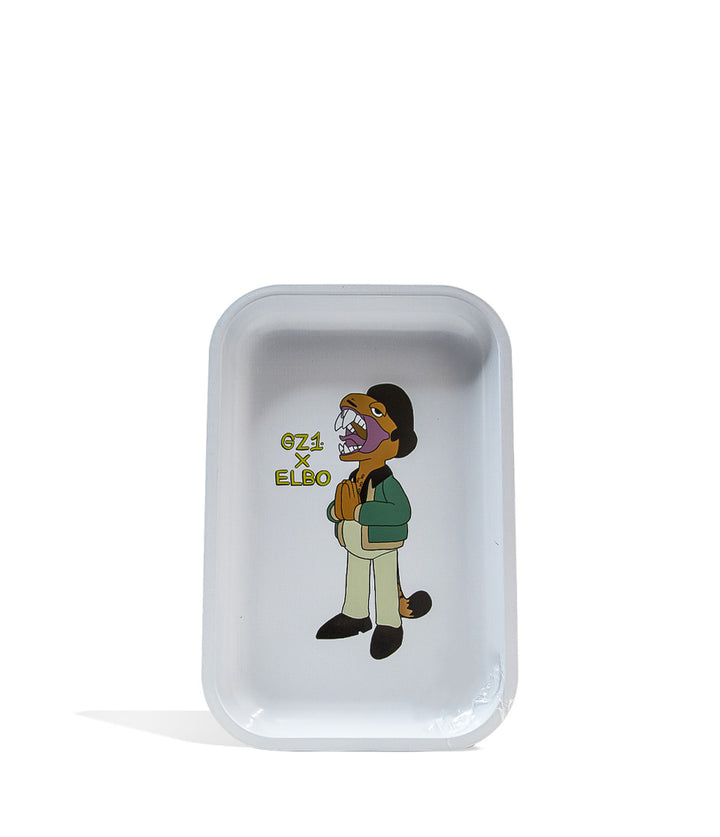 Elbo Glass Apu Metal Rolling Tray small on white background