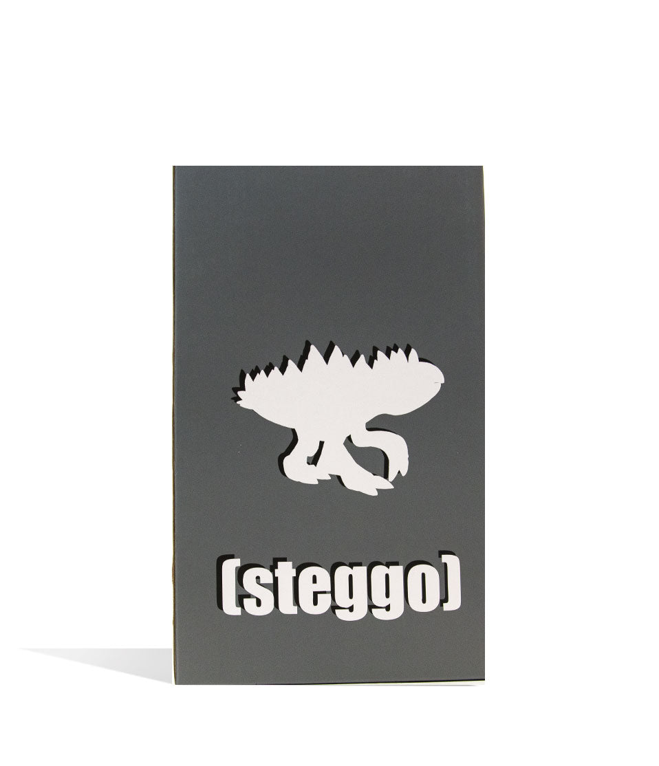 Elbo Glass Gray Steggo Vinyl Figure Packaging Front View on White Background