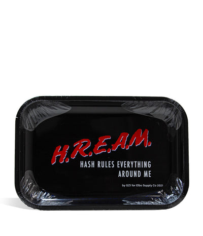 Elbo Glass H.R.E.A.M. Metal Rolling Tray large on white background