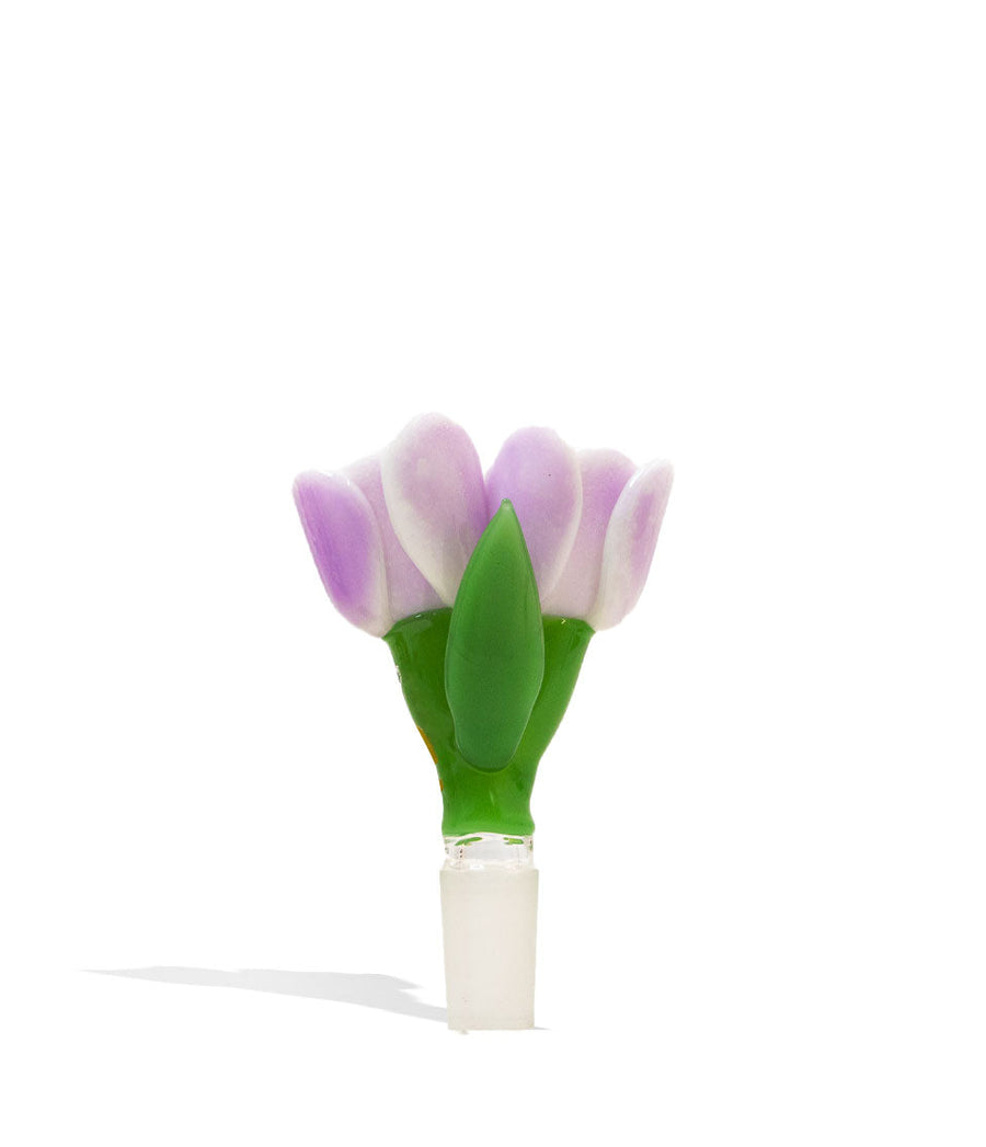 Empire Glassworks White Tulip 14mm Bowl on white background