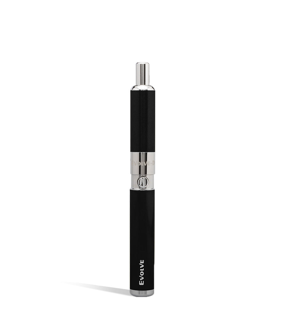 Black front view Yocan Evolve-D Dry Herb Vaporizer on white background