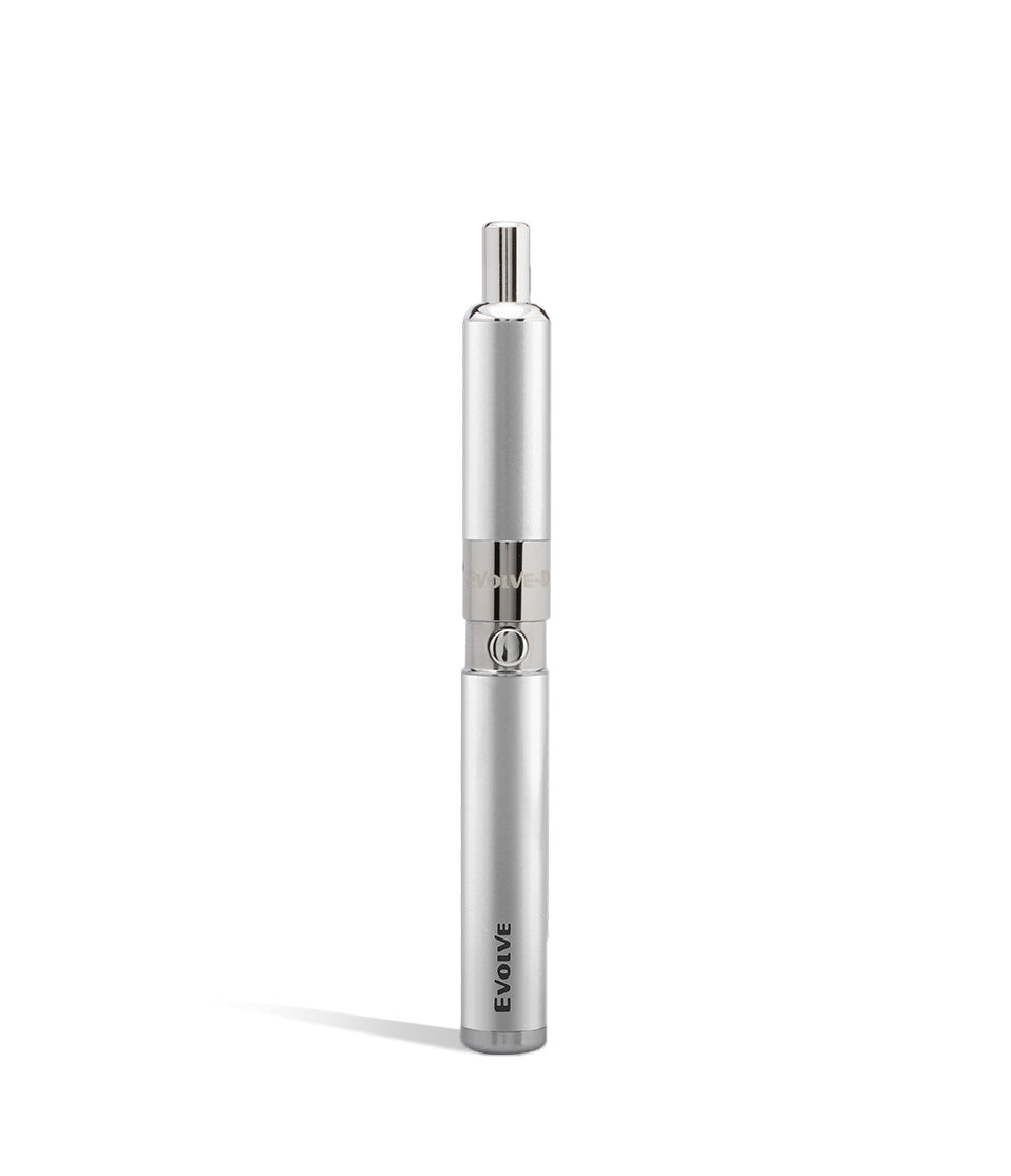 Silver front view Yocan Evolve-D Dry Herb Vaporizer on white background