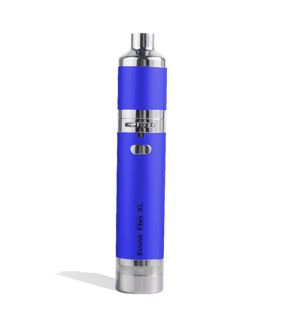 Blue Yocan Evolve Plus XL Quad Coil Concentrate Kit on white studio background