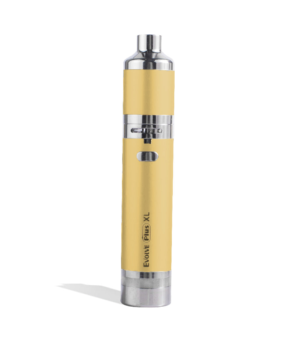 Champagne Yocan Evolve Plus XL Quad Coil Concentrate Kit on white studio background