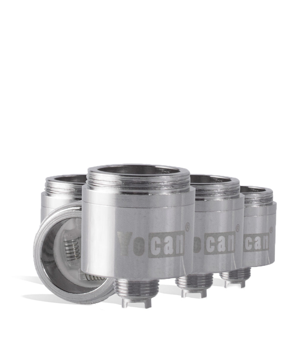 Yocan Evolve Plus XL Quad Coil 5 pk on white background