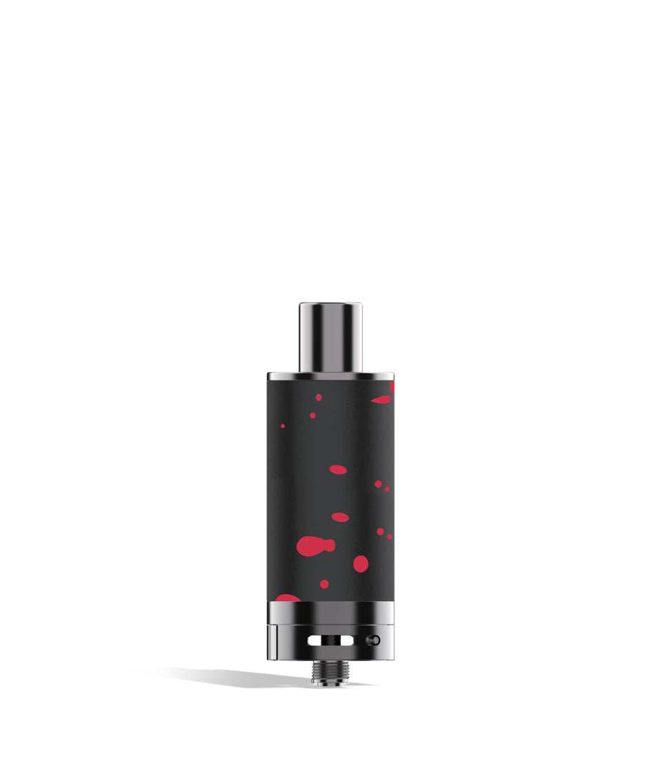 Black Red Spatter Wulf Mods Evolve Plus XL Duo Dry Atomizer on white background