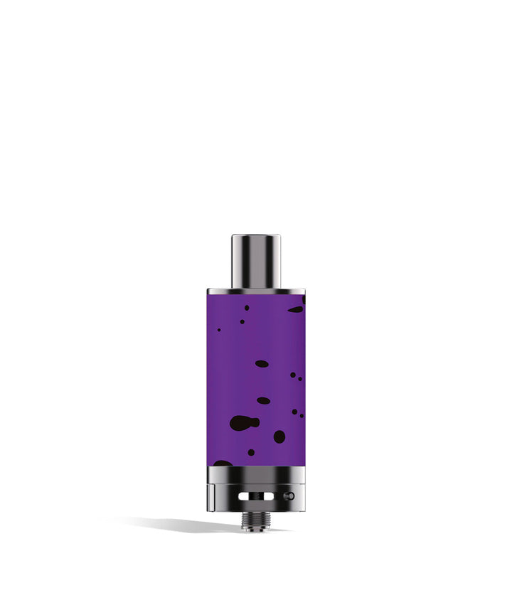Purple Black Spatter Wulf Mods Evolve Plus XL Duo Dry Atomizer on white background