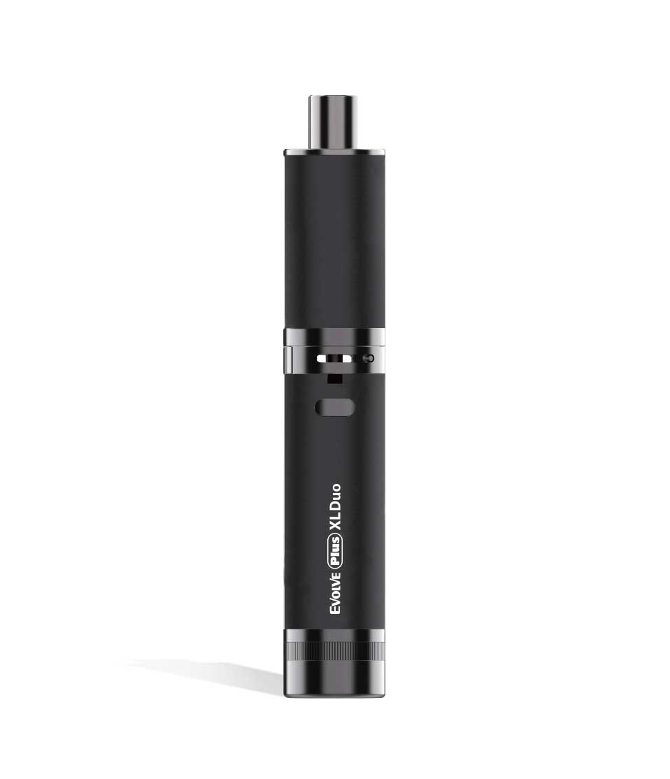 Black Dry Herb Wulf Mods Evolve Plus XL Duo 2-in-1 Kit on white studio background