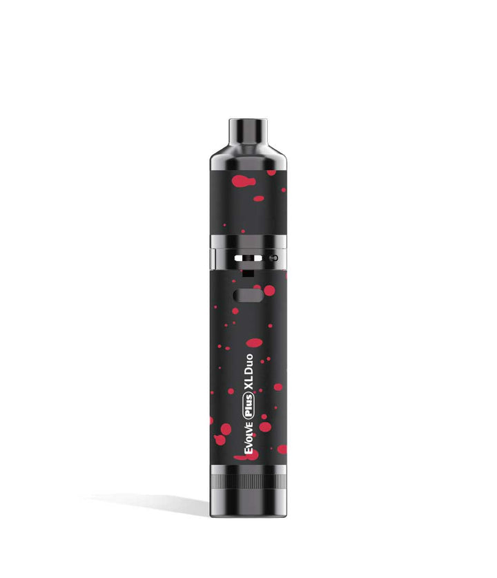 Black Red Spatter Wax Pen Wulf Mods Evolve Plus XL Duo 2-in-1 Kit on white studio background