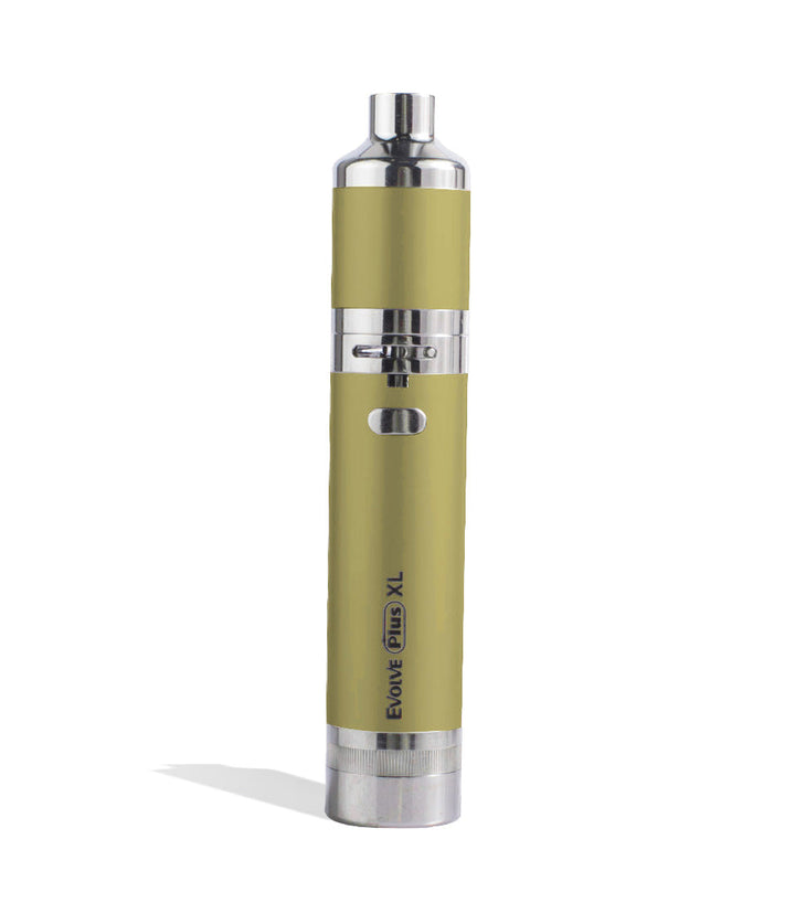 Gold Yocan Evolve Plus XL Quad Coil Concentrate Kit on white studio background