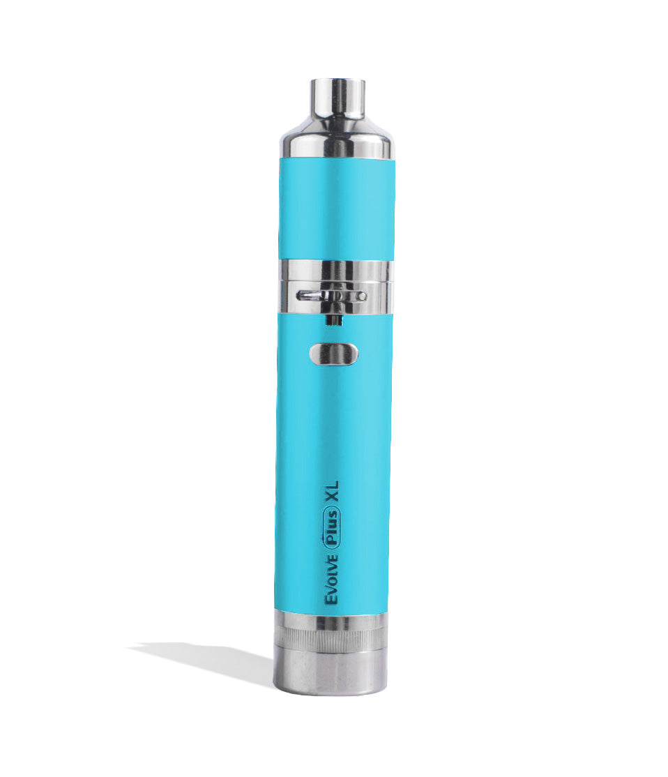 Light Blue Yocan Evolve Plus XL Quad Coil Concentrate Kit on white studio background