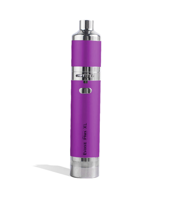 Purple Yocan Evolve Plus XL Quad Coil Concentrate Kit on white studio background