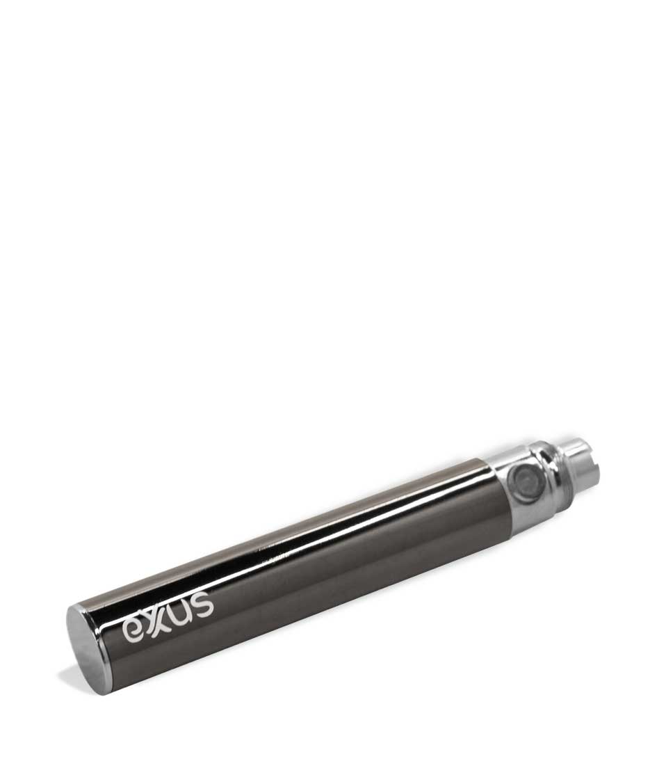 Gunmetal bottom view Exxus Vape 900 Cartridge Vaporizer on white studio background