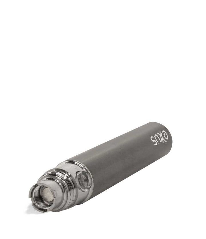 Gunmetal top view Exxus Vape 900 Cartridge Vaporizer on white studio background